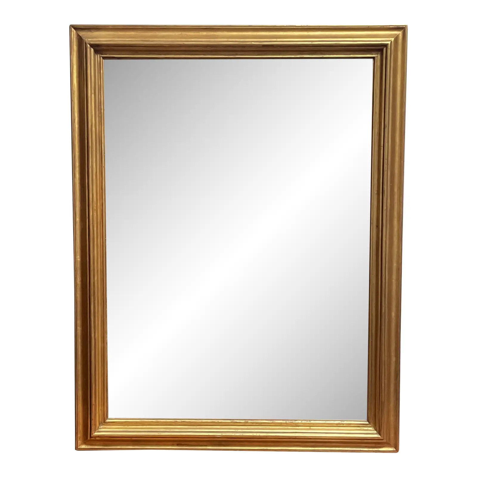 Vintage John Widdicomb Rectangular Gilt Wood Mirror | Chairish