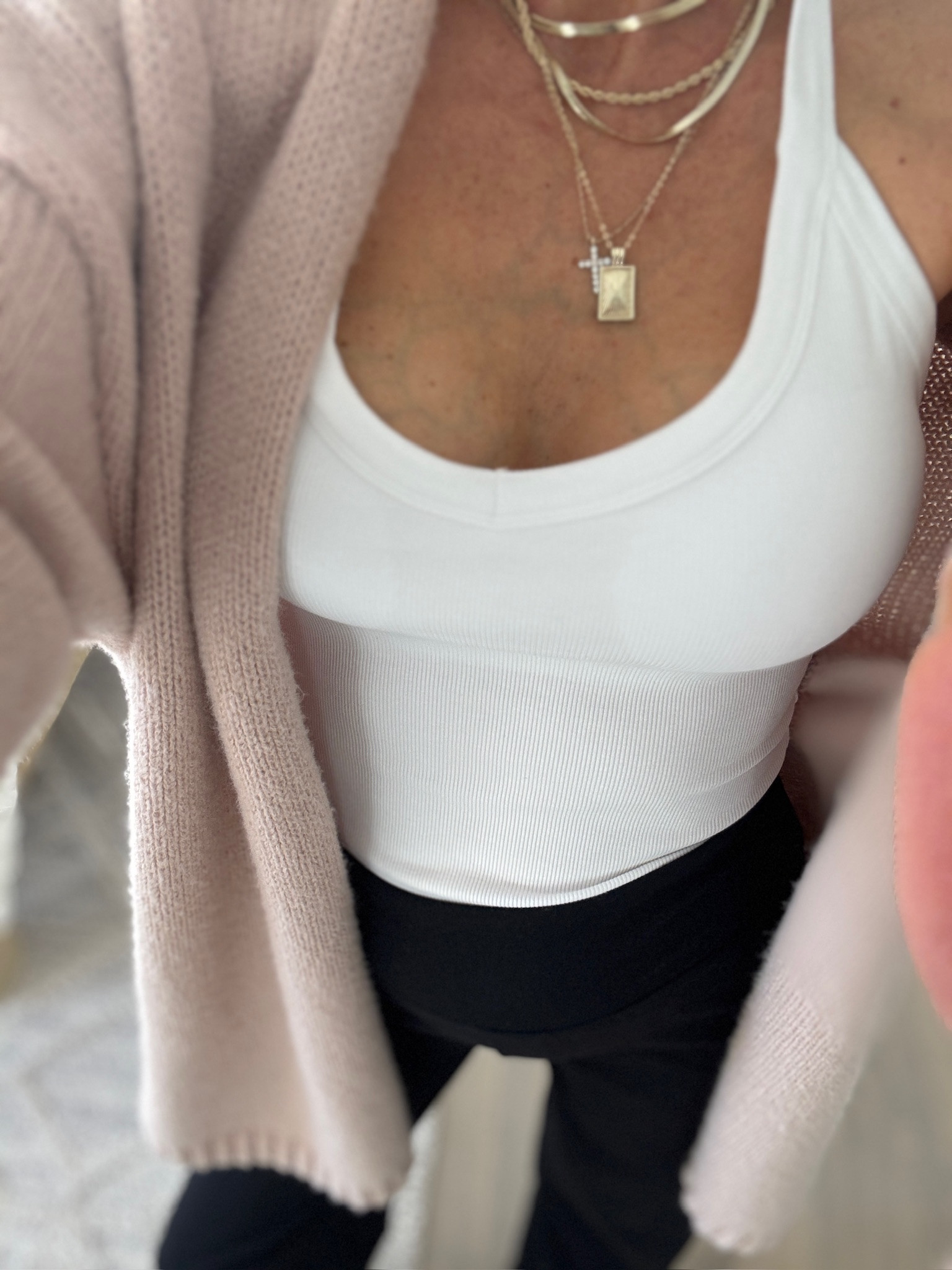 Easy everyday layering piece you’ll reach for constantly. Soft fitted tank with a flattering scoop neckline, perfect on its own or layered under cardigans, jackets, or button-downs. Comfortable, supportive, and easy to dress up or down for everyday wear, travel days, or casual errands.

Casual outfit, everyday basics, fitted tank top, layering essential, neutral wardrobe staple, comfortable outfit, athleisure style, capsule wardrobe piece, mom outfit, affordable fashion

#LTKHome #LTKFindsUnder50 #LTKSeasonal