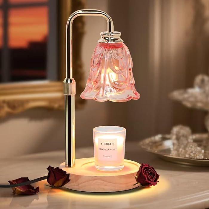 Candle Warmer Lamp with Timer Electric Adjustable Height Candle Warmer Dimmable Wax Warmer Lamp J... | Amazon (US)