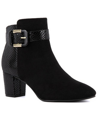 Jones New York Women's Ivyy Buckle Block Heel Booties - Macy's | Macy's