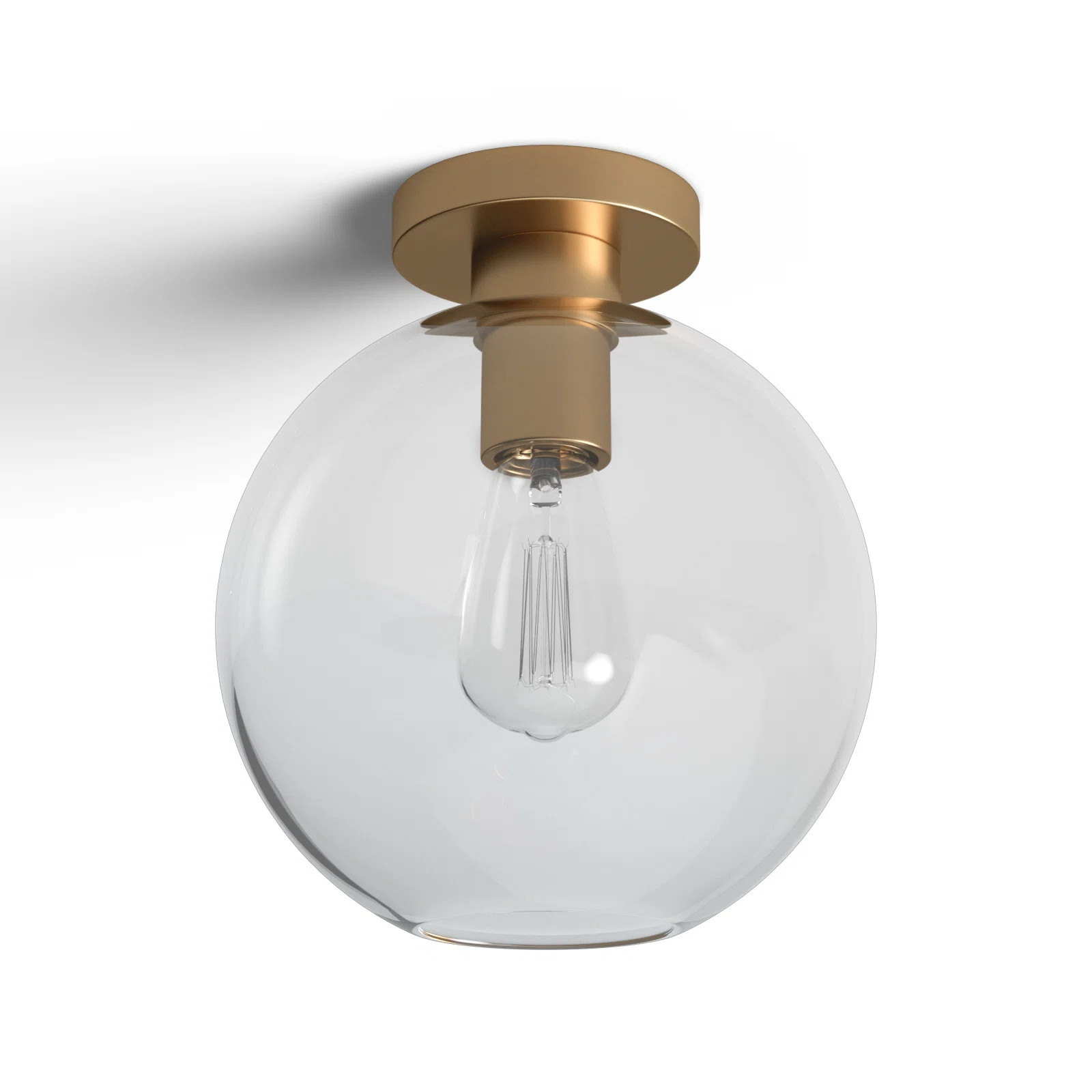 Childerley Glass Semi Flush Mount | Wayfair North America