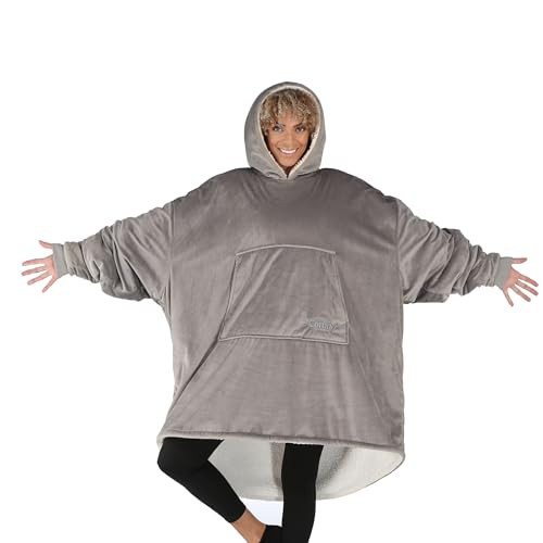 THE COMFY Original | Sherpa Lined Microfiber Fleece Wearable Blanket, Oversized Design with Hood and Pocket, From Shark Tank, for Women & Men, Warm and Cozy Gifts | Amazon (US)