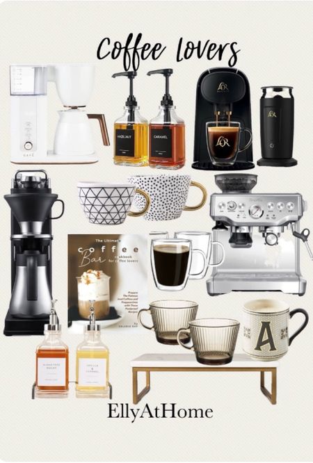 Coffee lovers, Coffemakers, espresso, cappuccino, mugs, cups, coffee accessories, coffee syrups. Coffee bar essentials. Some selections on sale. Amazon, Anthropologie, target . Free shipping. 

#LTKfindsunder50 #LTKhome #LTKsalealert