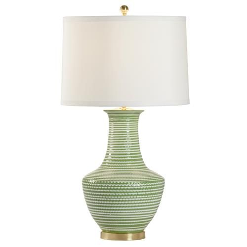 Chelsea House Modern Classic Green Ceramic Table Lamp | Kathy Kuo Home