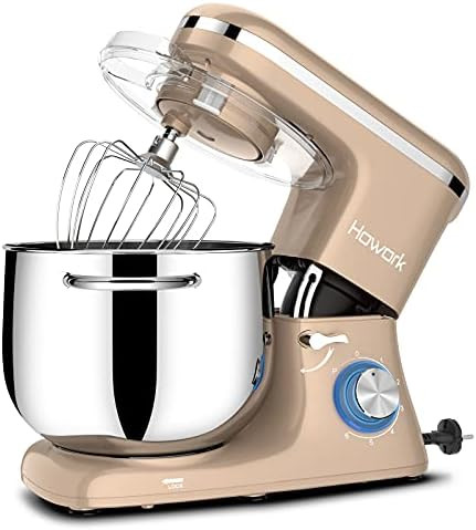 HOWORK Stand Mixer, 8.45 QT Bowl 660W Food Mixer, Multi Functional Kitchen Electric Mixer With Do... | Amazon (US)