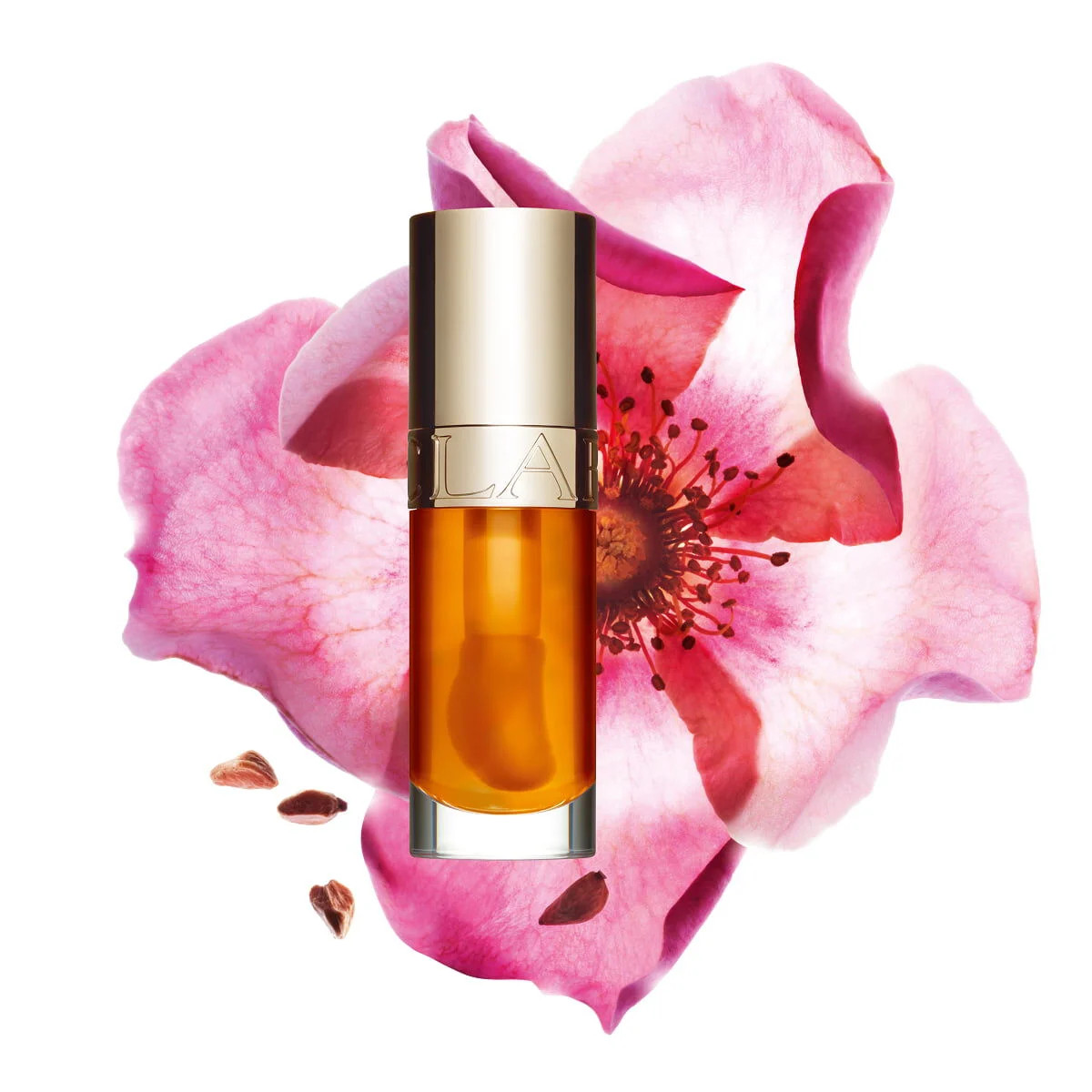 Clarins Lip Comfort Oil Hydrating and Plumping Lip Oil 0.2 Oz. - 01 honey | Clarins USA