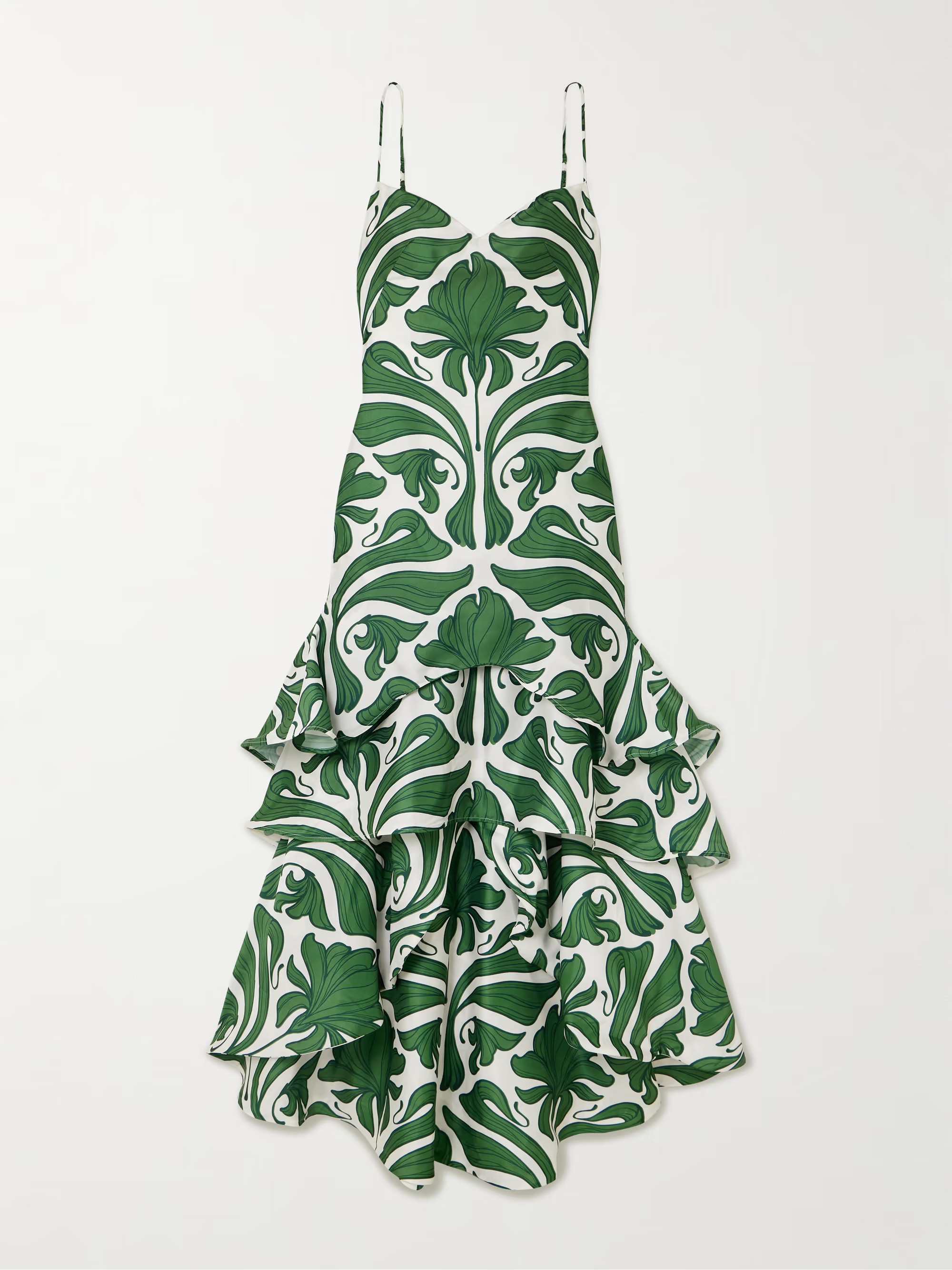 Arte Cubano tiered crepe maxi dress | NET-A-PORTER (UK & EU)