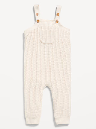 Chunky Sweater-Knit Pocket Overalls for Baby | Old Navy (US)