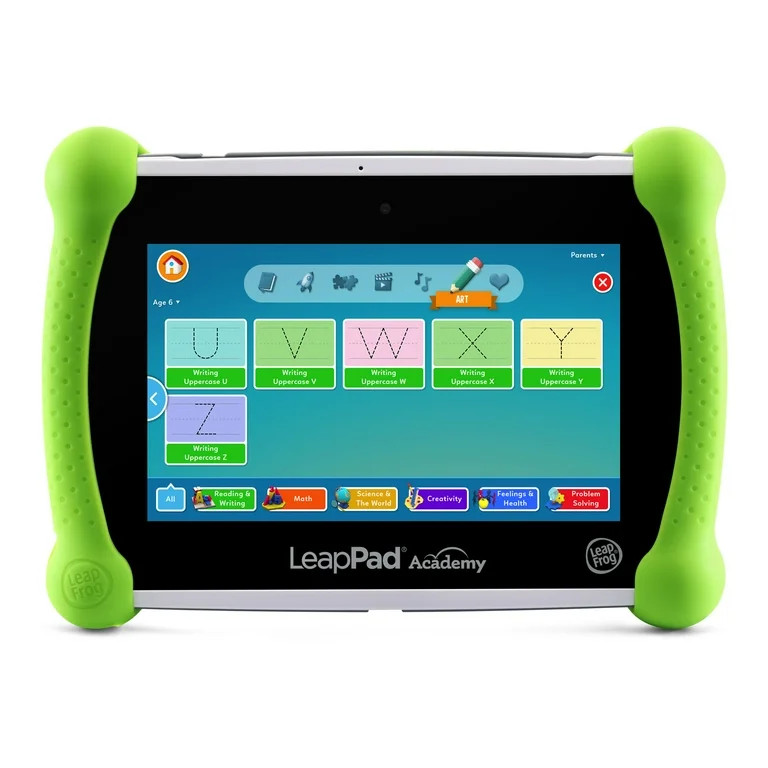 LeapFrog LeapPad Academy Learning Tablet - Green Plastic, Silicone with Accessories, Age Group 3-... | Walmart (US)