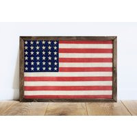 Patriotic American Flag Sign | Wall Art July 4Th Independence Day Living Room Signs Porch Quality Print | Etsy (US)