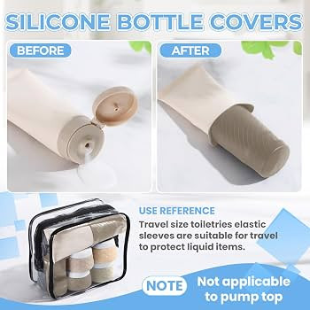 Silevoler 16Pack Travel Bottles for Toiletries, Bottles, Jars, and Covers | Amazon (US)