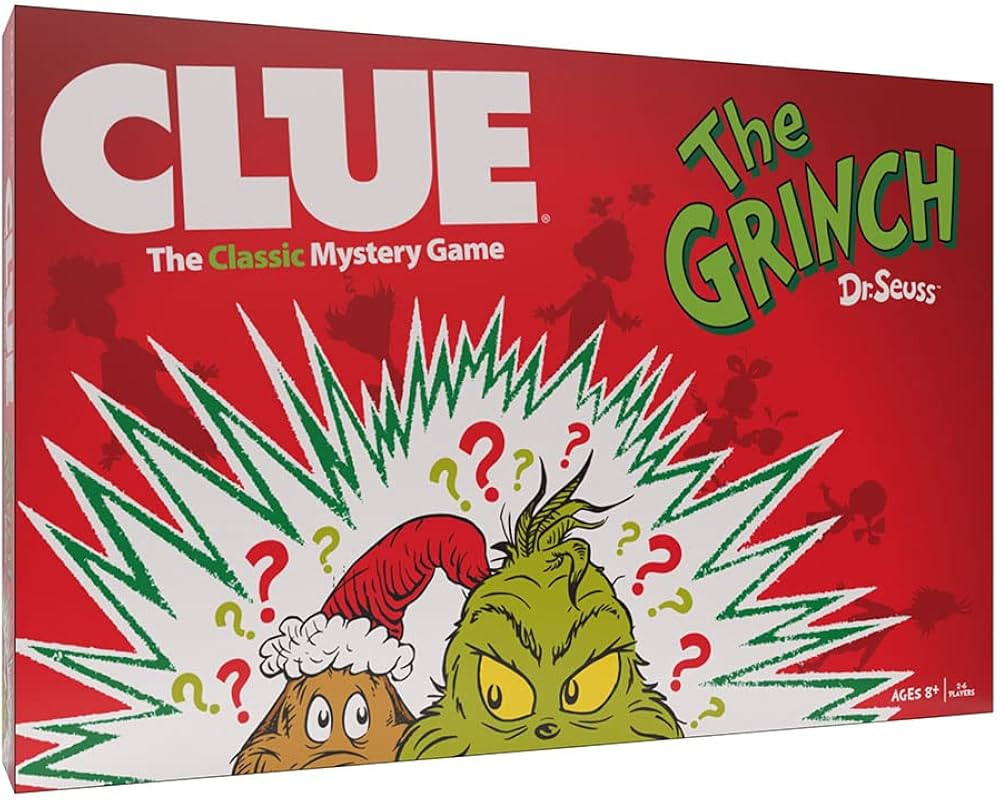 CLUE: The Grinch, Classic Mystery Board Game, Solve The Holiday Theft in Whoville with Cindy-Lou ... | Amazon (US)