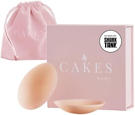 CAKES Body® grippy (Non-Adhesive) Circle Nipple Covers for Women - Silicone Nipple Covers with T... | Amazon (US)