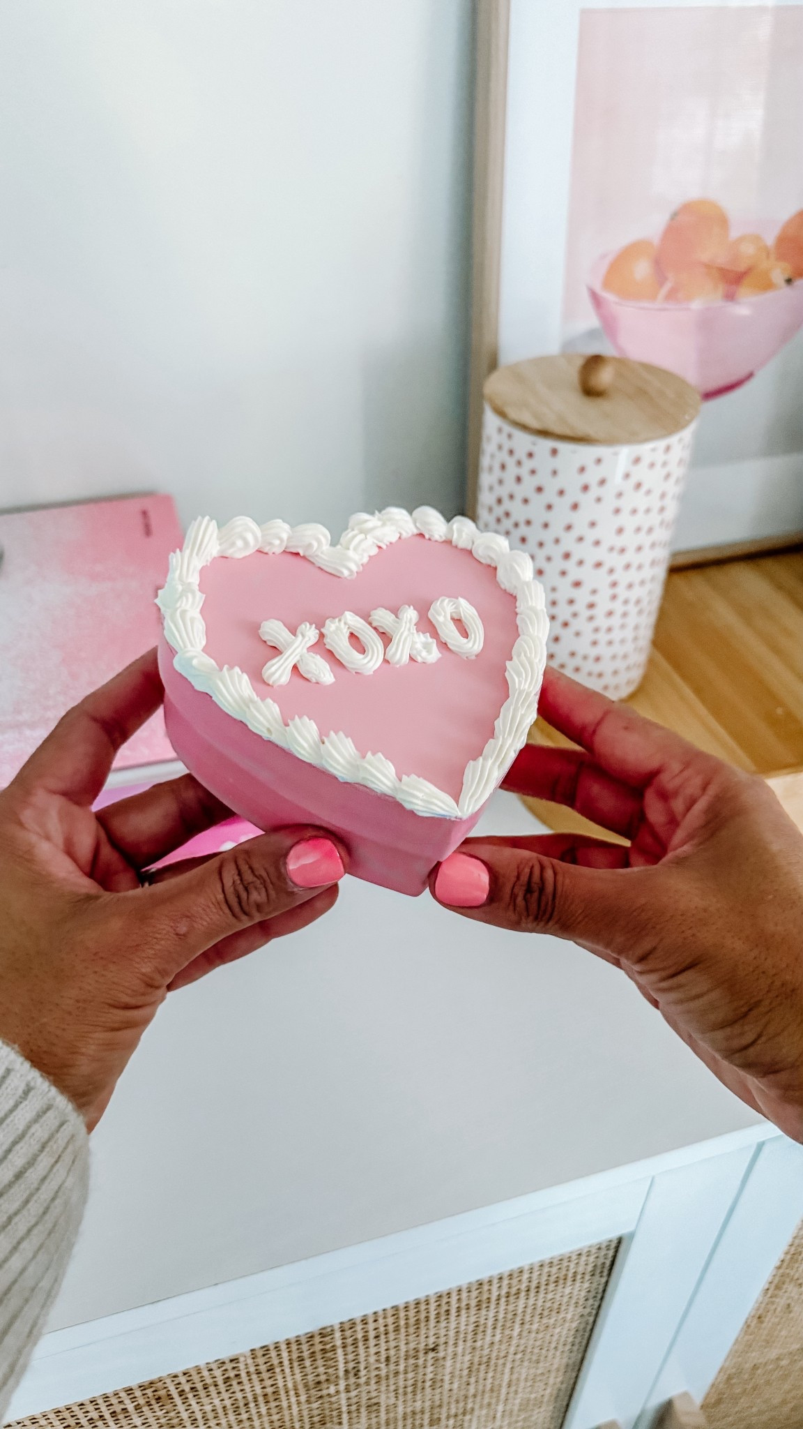 DIY Heart Cake box! I love this whipped clay so adding it to a heart box was so fun. You can gift anything you want inside but I’m still hooked on DIYing these anthro inspired necklaces. 

What would you gift in yours? 

#LTKHome #LTKSeasonal #LTKmomlife