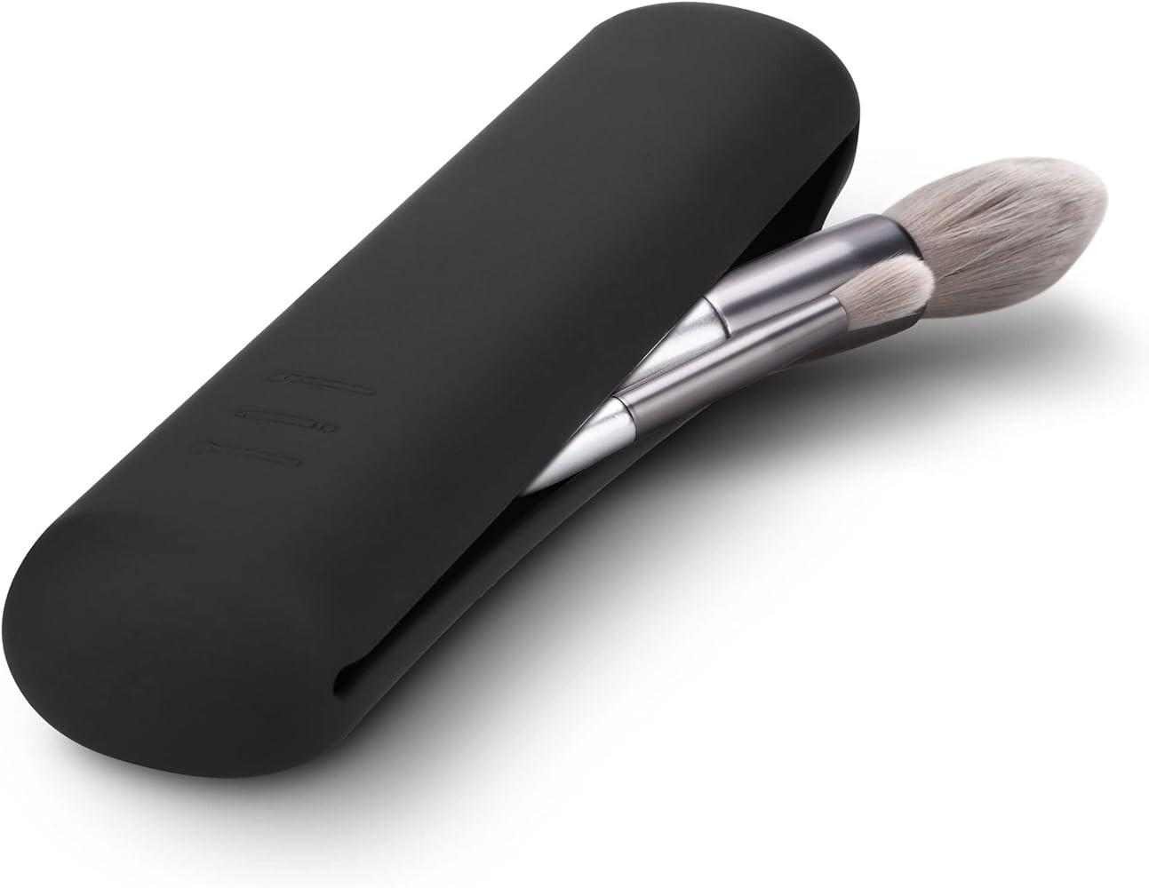 FERYES Travel Makeup Brush Holder, Magnetic Anti-fall Out Silicon Portable Cosmetic Face Brushes ... | Amazon (US)
