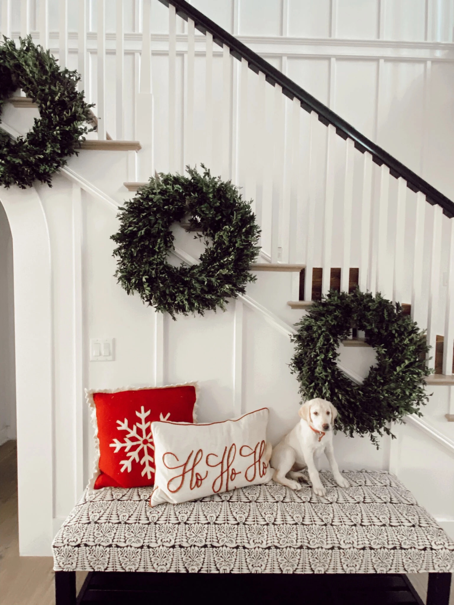 Time to deck the halls and have the perfect holiday entryway with greenery! #arhaus #potterybarn #target #pillows #bench 5home

#LTKhome #LTKSeasonal #LTKHoliday