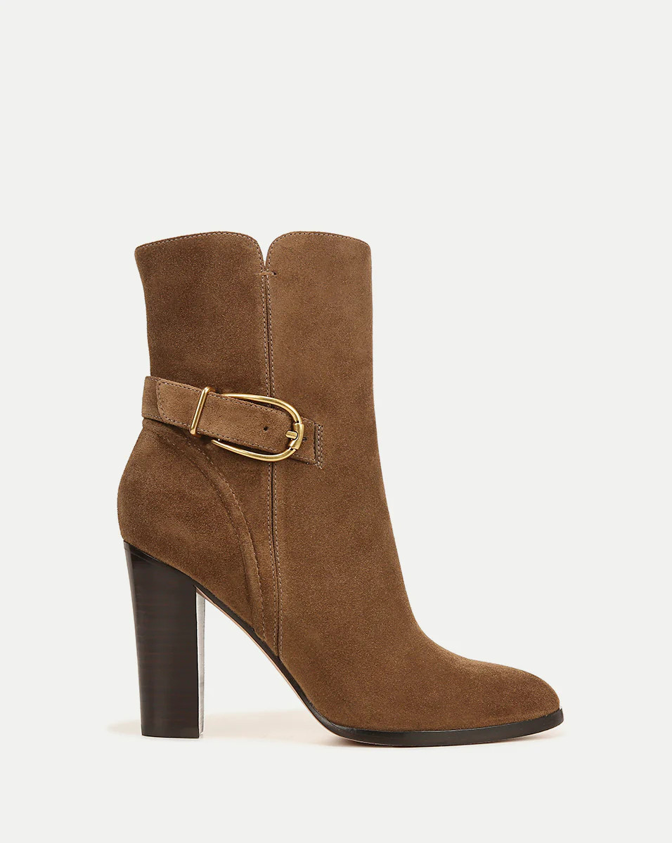 Viv Suede Ankle Bootie | Veronica Beard