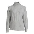 Time and Tru Women's Mock Neck Sweater, Midweight, Sizes XS-XXXL | Walmart (US)