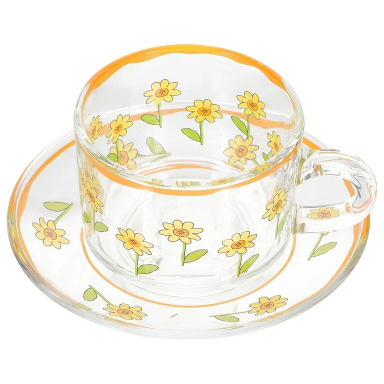 Afternoon Tea Cup with Saucer Household Concentrate Cups for Coffee Office Travel | Walmart (US)