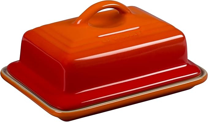 Le Creuset Stoneware Butter Dish, 900 g, 17 x 12.5 x 9 cm, Volcanic, 70837170900000 | Amazon (UK)
