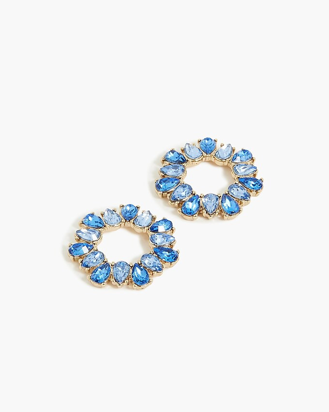 Circle crystal earrings | J.Crew Factory
