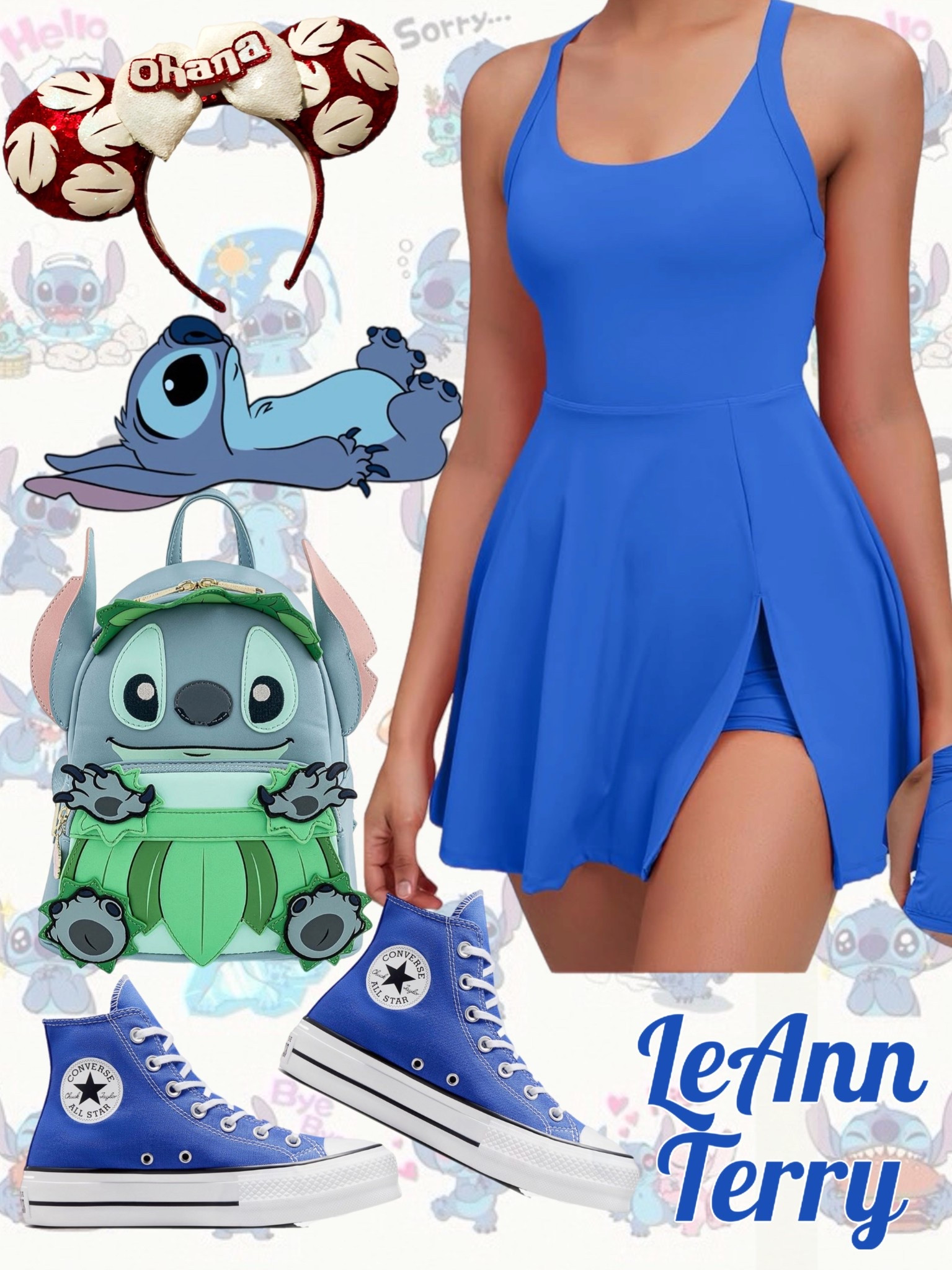 Channeling my inner Stitch vibes with this fun, vibrant look! Perfect for sunny days and adventure-filled moments. 🌺👕💙 #StitchStyle #DisneyOutfit #DisneyFashion #SummerVibes #DisneyBound #OutfitInspo #LTKStyle #DisneyStyle