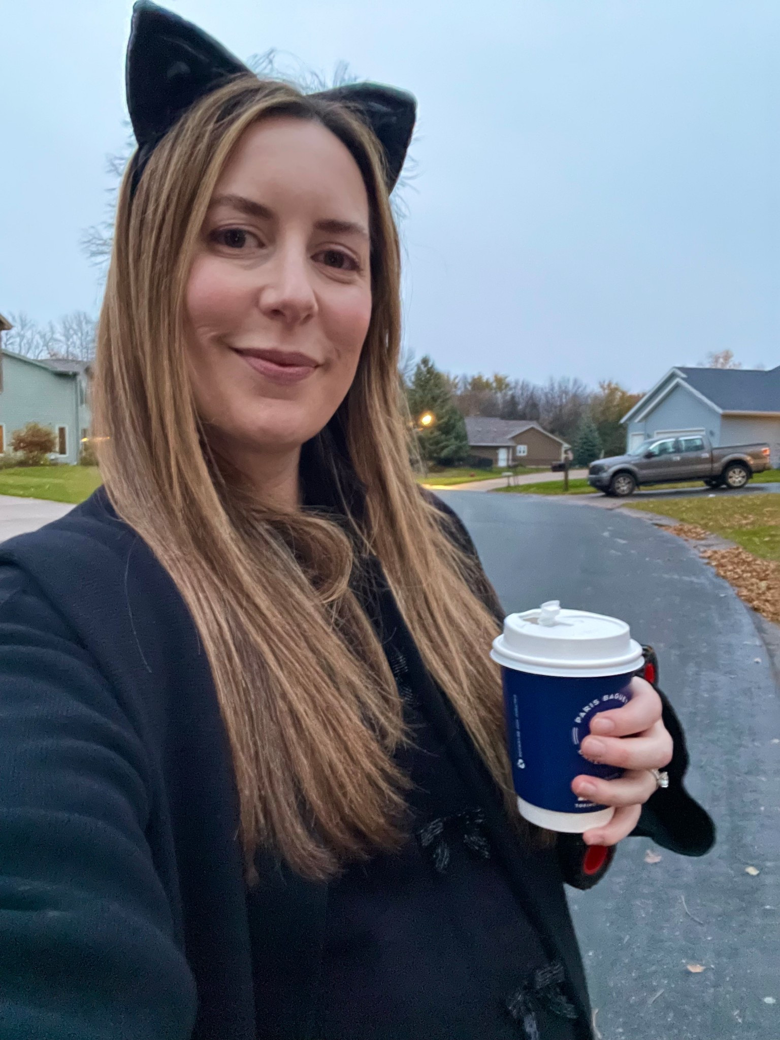 Halloween 2025 was another fun one 🎃 We had some neighbors over for snacks and drinks for the second year since moving into our new neighborhood then headed out for trick or treating. A little drizzly toward the end but no snow! 🌧️ I stayed warm thanks to my coatigan, Uggs, and apple cider 🖤 This bow sweater would be so cute for the holidays coming up! 

#LTKParties #LTKStyleTip #LTKSeasonal