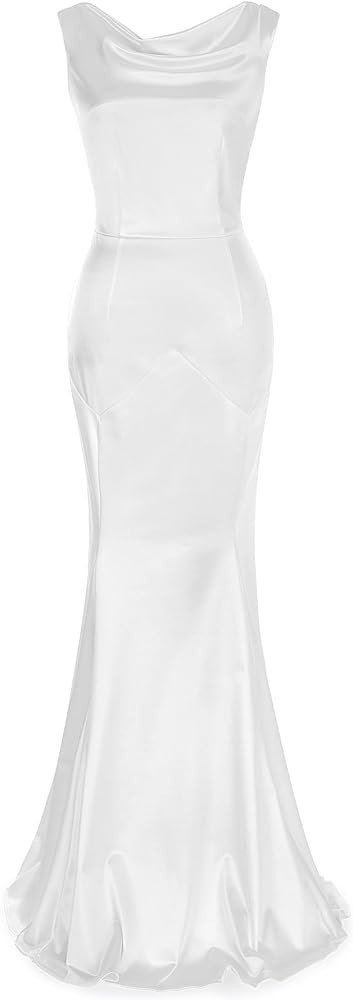 Women's 30s Brief Elegant Mermaid Sleeveless Gowns Formal Evening Dress | Amazon (US)