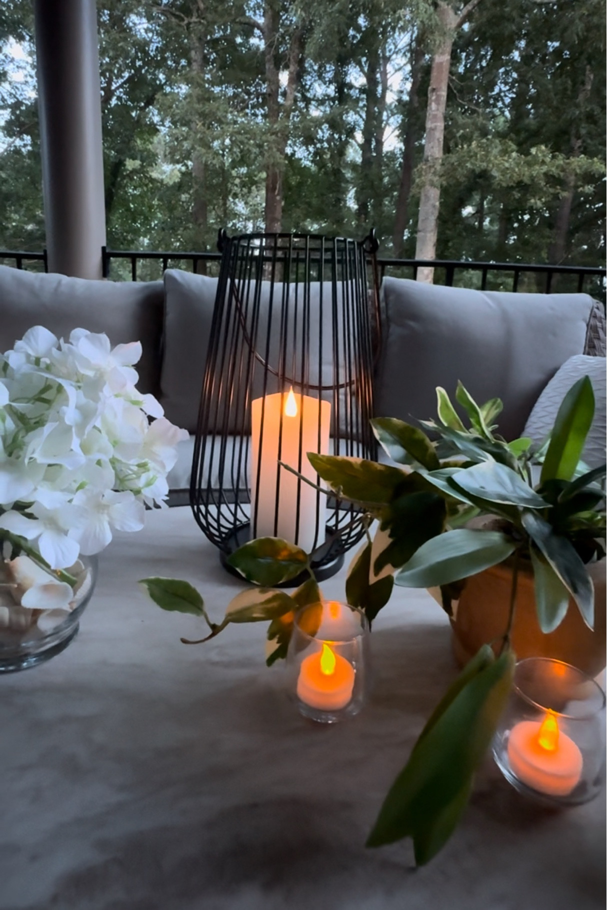 Back porch refresh. I LOVE these candles. I use them indoors and out. Flameless candles that give the glow of a lit flame. Formal occasions and casual.

#LTKHome #LTKParties #LTKFindsUnder50