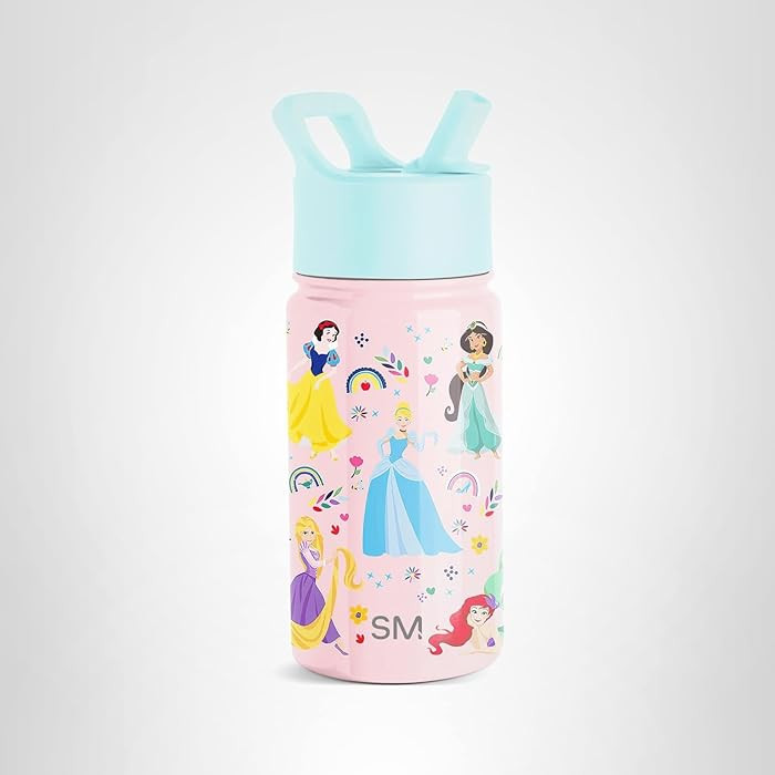 Simple Modern Kids Summit Water Bottle with Straw Lid | Disney Princess 14oz Stainless Steel Cup ... | Amazon (US)