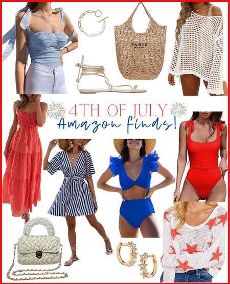 Amazon 4th of July outfits, July 4th outfits, amazon swimsuits 

#LTKswim #LTKunder50 #LTKtravel