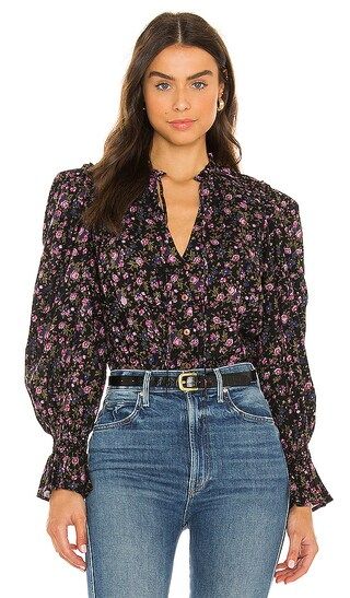 Meant To Be Blouse in Black Combo | Revolve Clothing (Global)