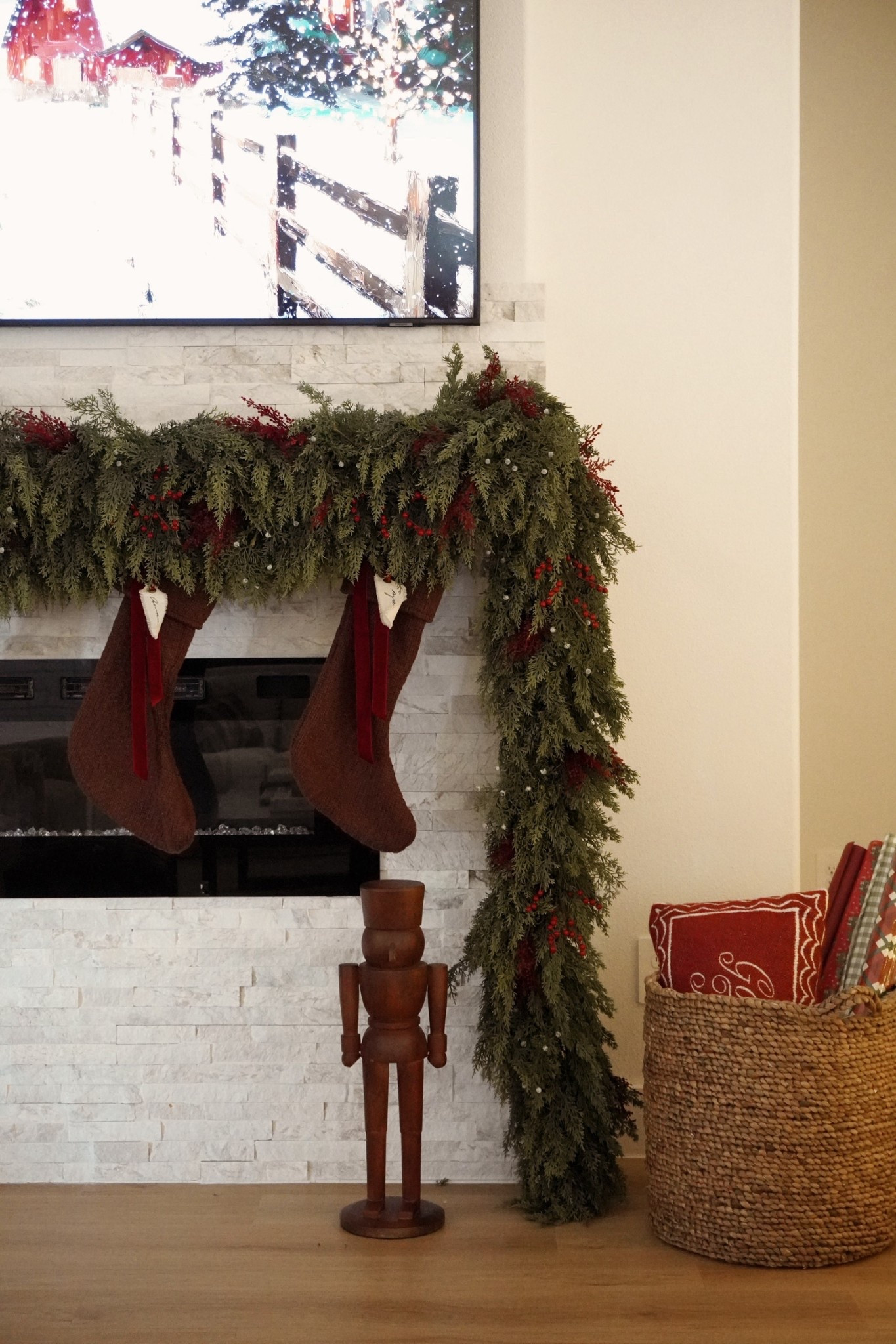Happy Monday! This Amazon garland was a best seller last week!

Stockings are old McGee & co and can’t link! 

amazon garland, amazon finds, amazon christmas, christmas garland, christmas mantel, christmas decor 

#LTKHoliday #LTKHome #LTKCyberWeek