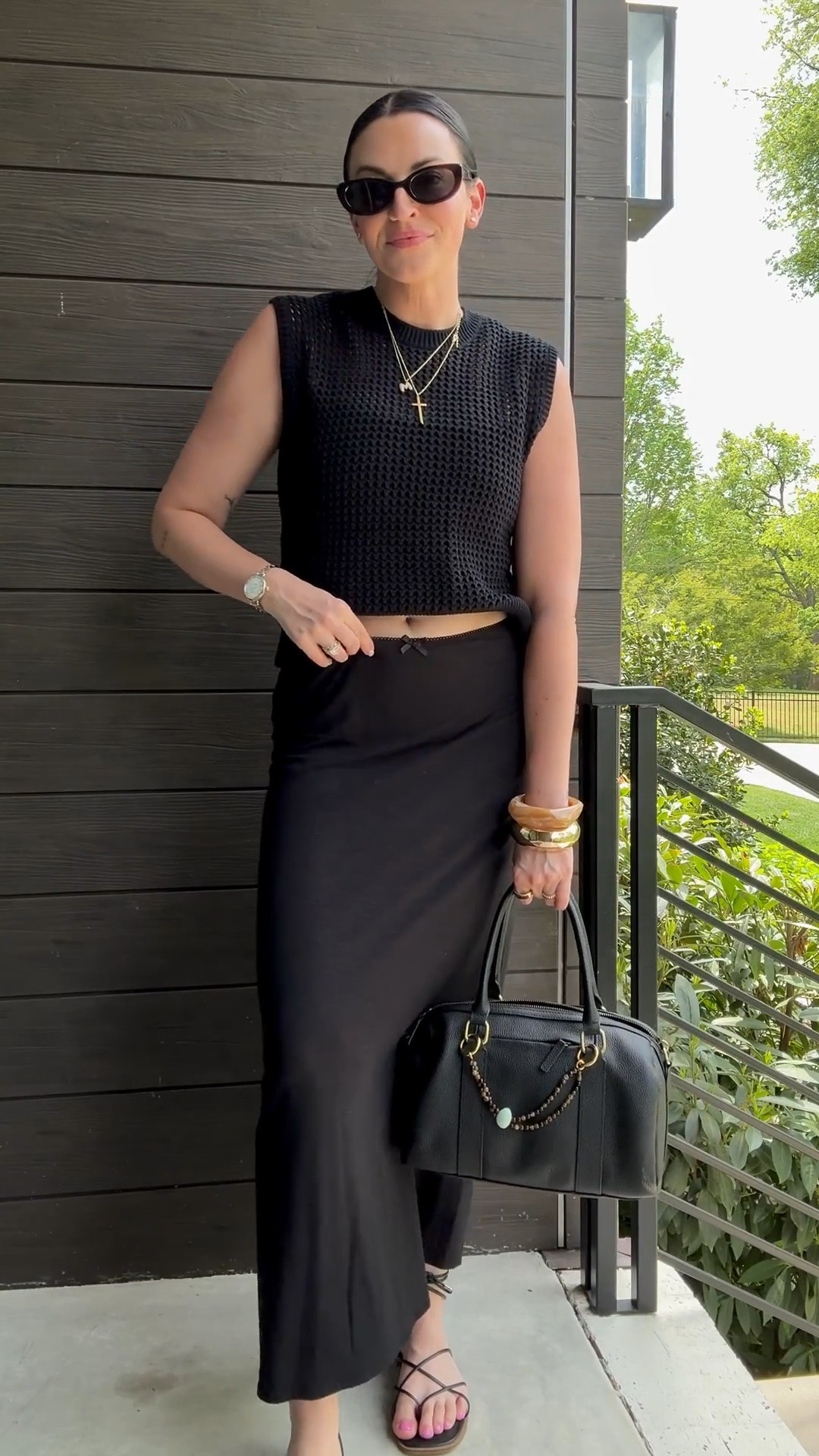 My sweater tank + sandals are old from Abercrombie and the jersey knit maxi skirt is old Aerie, but I linked similar! Sunglasses, purse, purse chain, and jewelry is all linked! 

#LTKootd #LTKFestival #LTKSeasonal