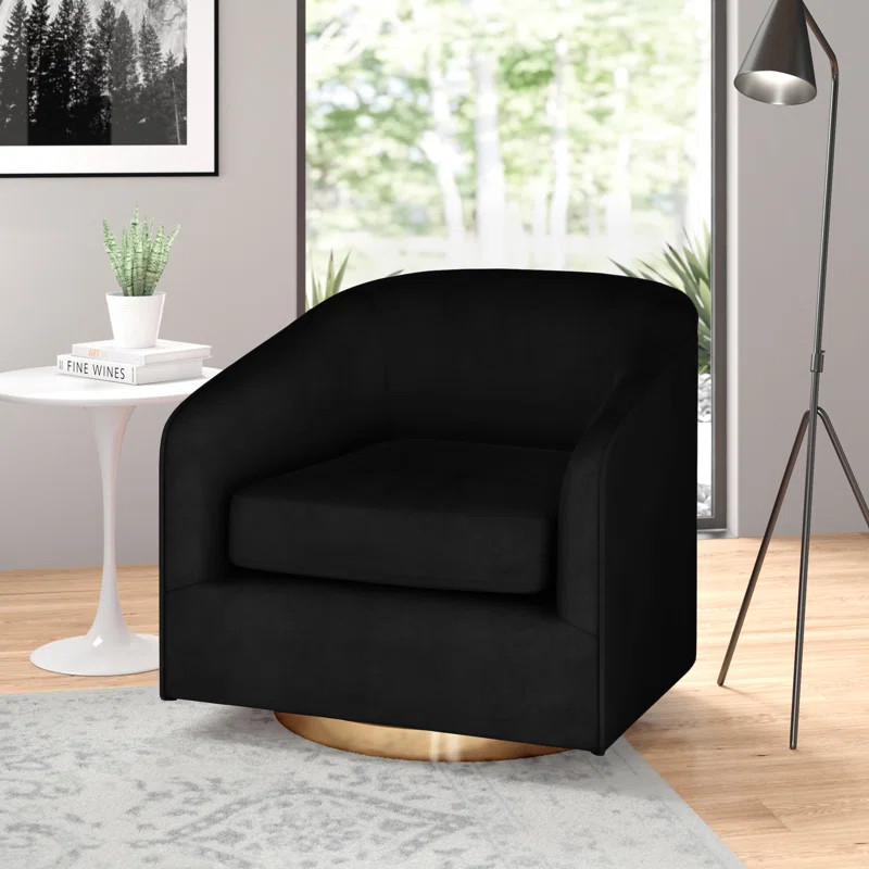 Knox Upholstered Swivel Armchair | Wayfair North America