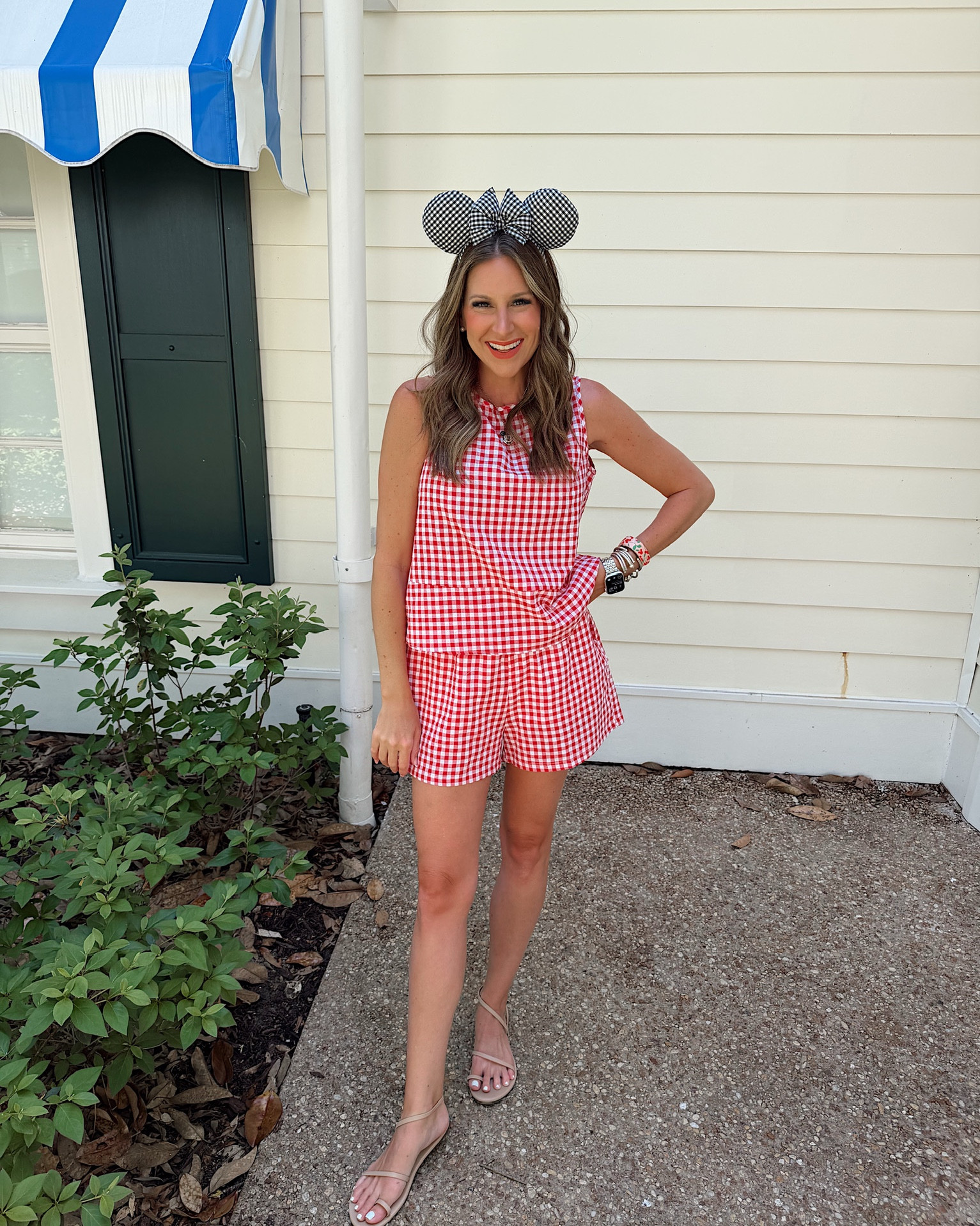 Today’s Disney ootd! In a small gingham set, sandals and necklace from Amazon & Etsy ears - all fits tts.

#LTKTravel #LTKootd #LTKSeasonal