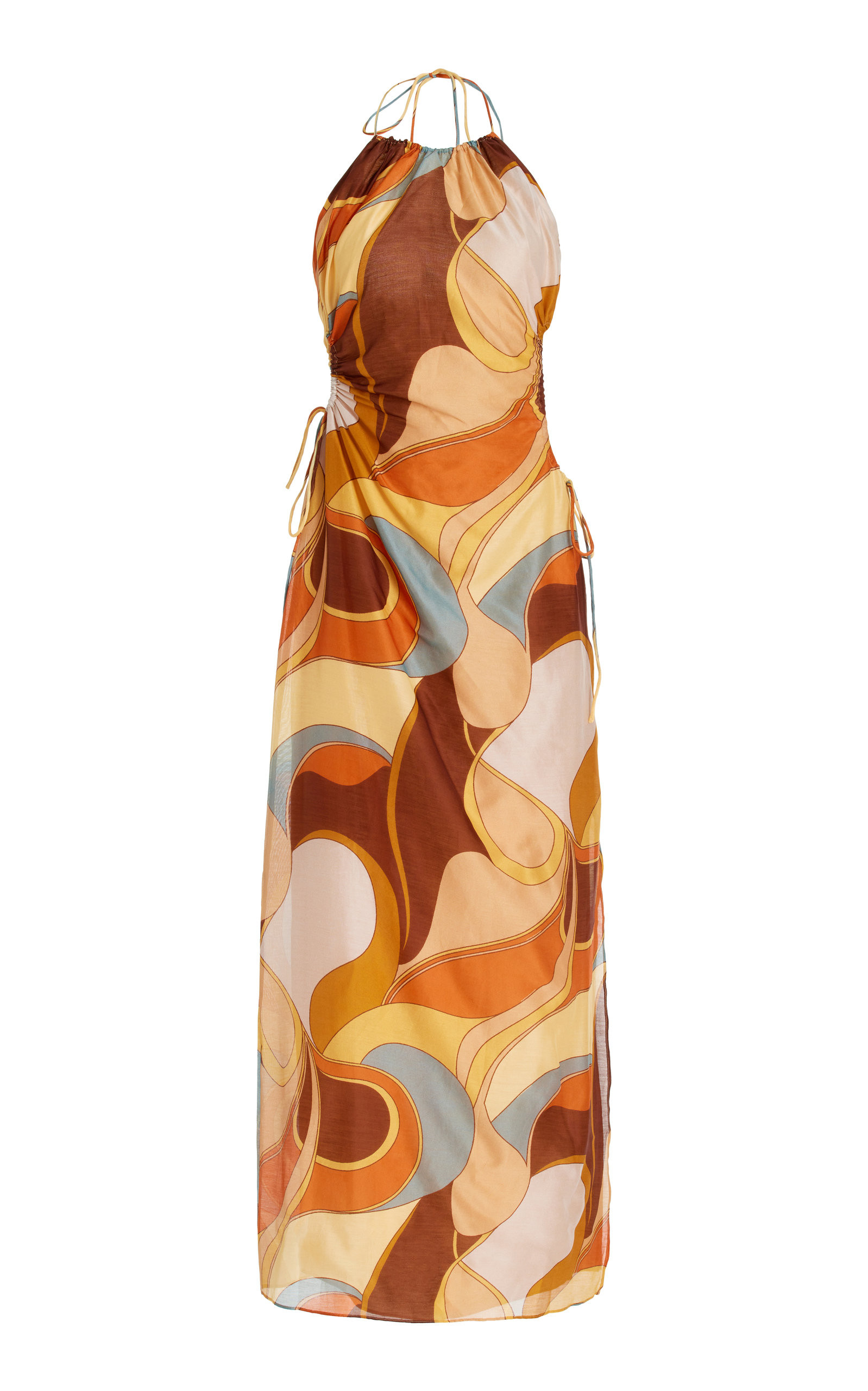 Vista Cotton And Silk-Blend Midi Dress | Moda Operandi (Global)