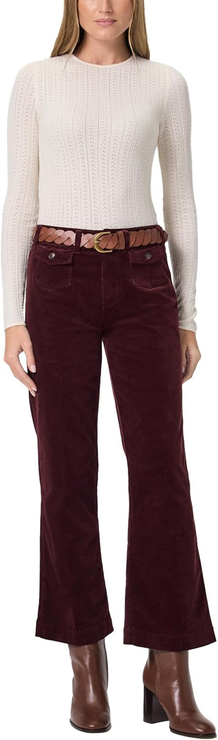 PAIGE Leenah Ankle Mini Patch Pockets in Chicory Coffee | Amazon (US)