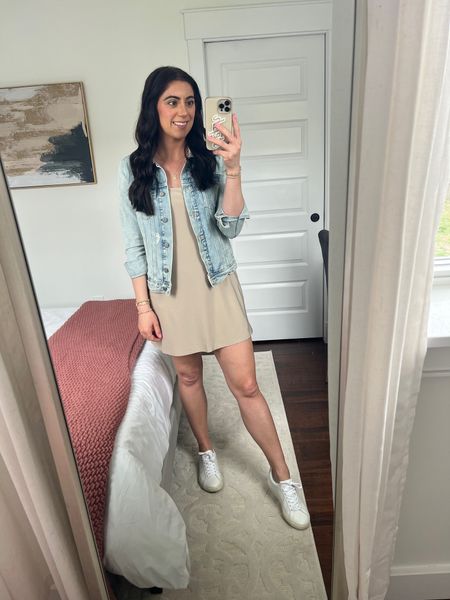 Spring outfit

Spring dress, denim jacket, white sneakers, veja sneakers 

#LTKsalealert #LTKSeasonal #LTKstyletip