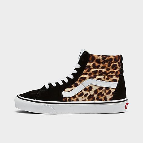 Women's Sk8-Hi Animal Casual Shoes in Black/Animal Print/Black Size 5.5 Canvas/Lace/Suede by Vans | JD Sports (US)
