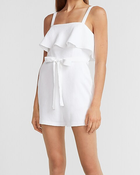 Ruffle Cami Romper | Express