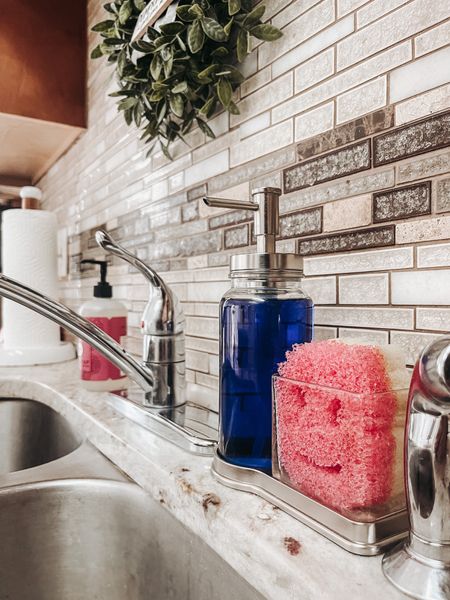 Make your kitchen duties easier with this beautiful dish soap pump and caddy! 🧼 
#kitchen #kitchenhelp #cleaning #organized 

#LTKhome #LTKfamily