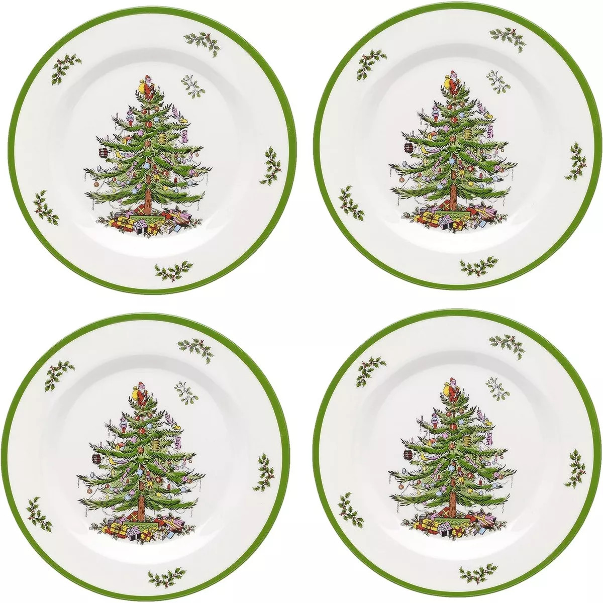 Spode Christmas Tree Melamine Salad Plates, Set of 4 | Target