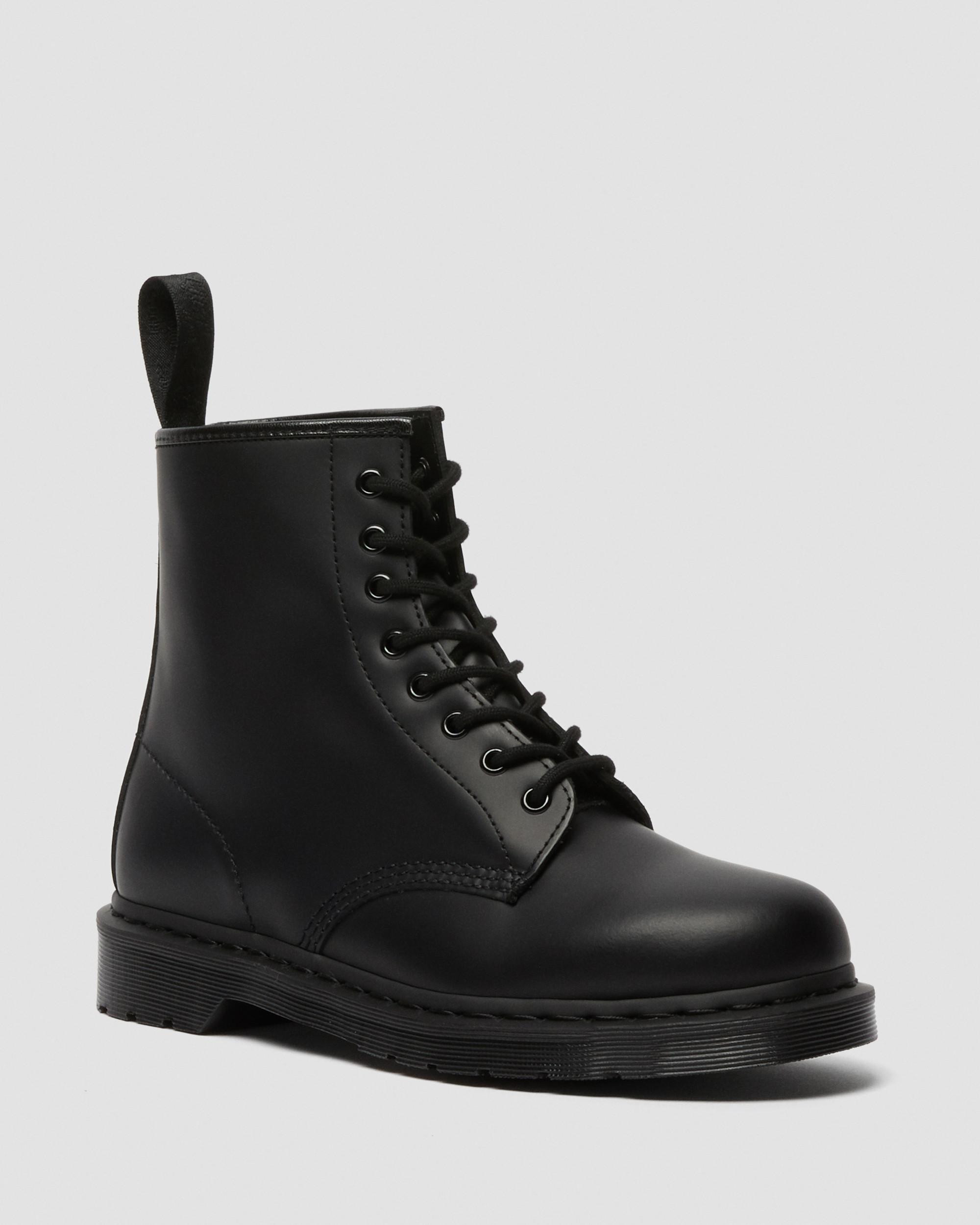 1460 Mono Smooth Leather Lace Up Boots in Black | Dr. Martens | Dr. Martens