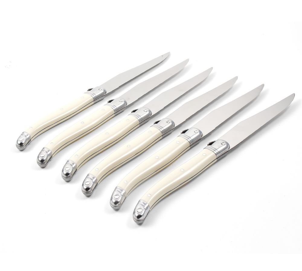 Laguiole Steak Knives, Set of 6 - Ivory | Pottery Barn (US)