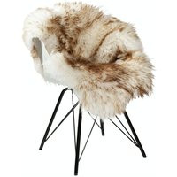 White Brown Icelandic Sheepskin Rug Iceland Throw Nordic Scandinavian Lamb Fur | Etsy (US)