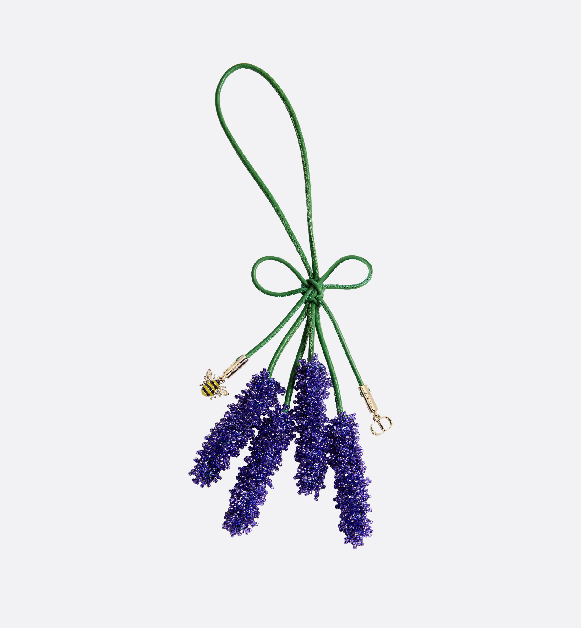 Atelier Provençal Dior Bag Charm Gold-Finish Metal, Green Lambskin, Embroidered Beads and Multic... | Christian Dior Parfums UK