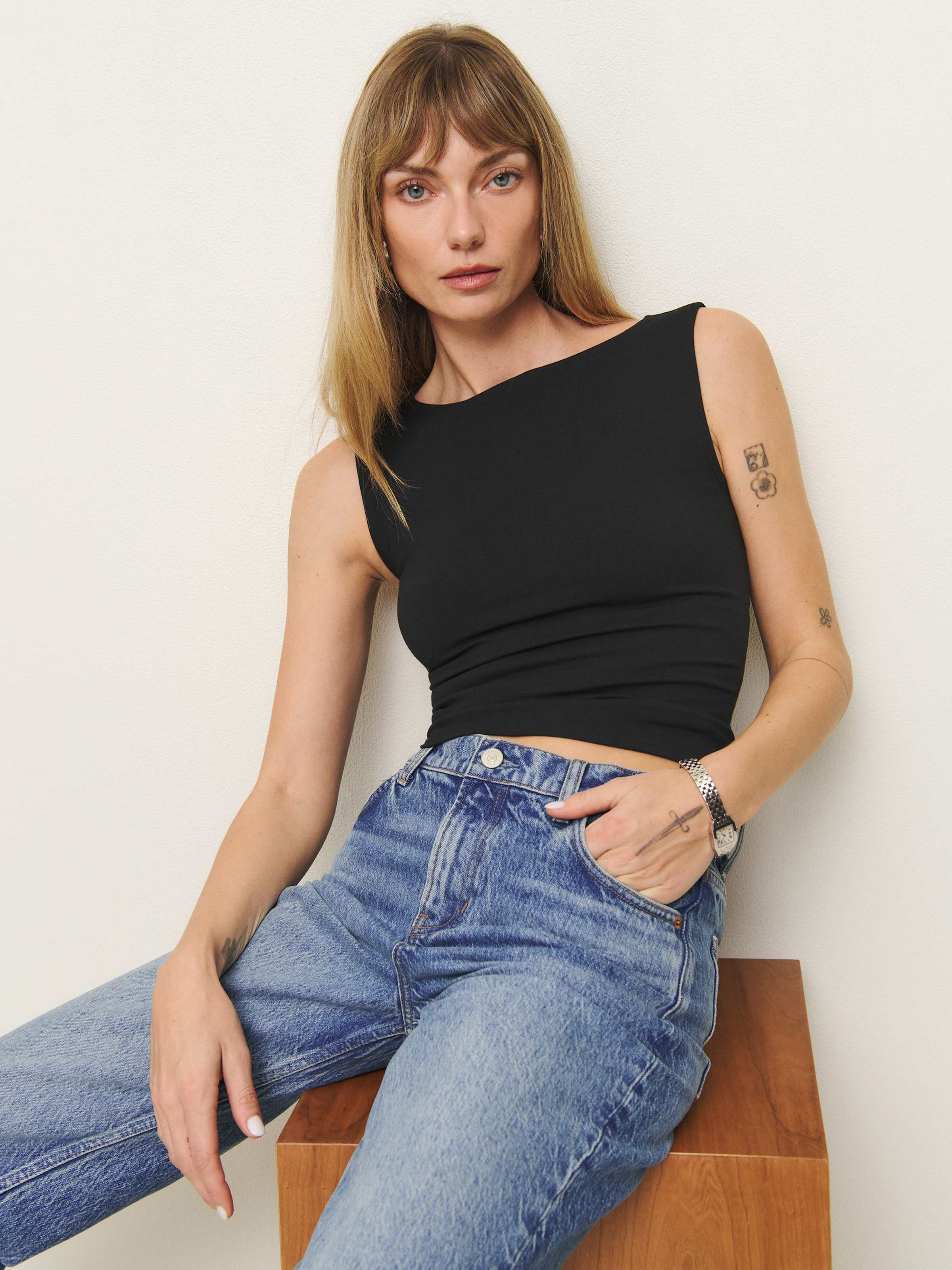 Dusk Knit Top | Reformation (Global)