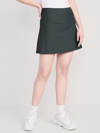 High-Waisted PowerSoft Rib-Knit Skort for Women | Old Navy (US)