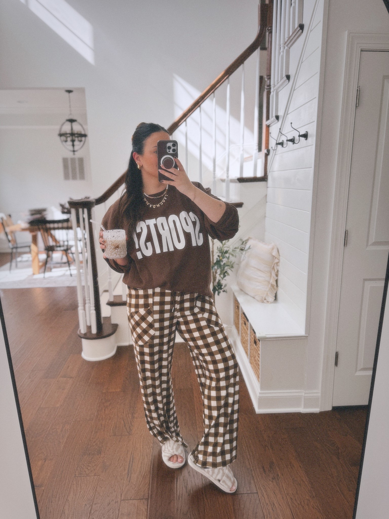 The cutest football sunday fit!! Sized up to a 2XL in the crewneck.. in a large in the pants 

#LTKFindsUnder100 #LTKStyleTip #LTKMidsize